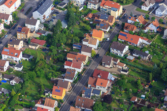 Waldstr in Kandel im Bundesland Rheinland-Pfalz, Deutschland vom Flugzeug aus