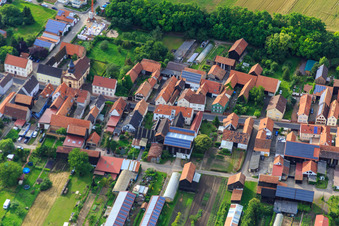 Luftaufnahme von Hauptstr in Herxheimweyher im Bundesland Rheinland-Pfalz, Deutschland