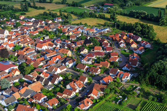 Am Oberbach in Venningen im Bundesland Rheinland-Pfalz, Deutschland