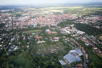 Drohnenaufname von Landau in der Pfalz im Bundesland Rheinland-Pfalz, Deutschland