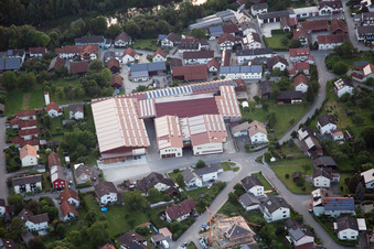 Ehemalige Fabrik in der Prangstr in Mamming im Bundesland Bayern, Deutschland