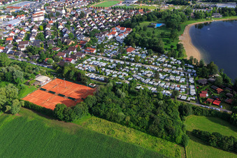 Tennisclub 1965 Hemsbach e.V. und  Campingplatz Wiesensee in Laudenbach im Bundesland Baden-Württemberg, Deutschland