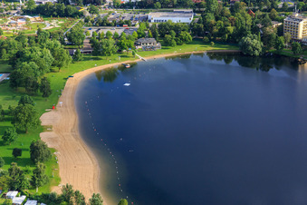 Freibad Wiesensee in Hemsbach im Bundesland Baden-Württemberg, Deutschland
