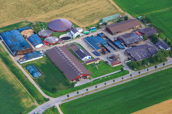 Hof Großhans GbR, Milchtankstelle, Iris & Günter Großhans im Ortsteil Lützelsachsen in Weinheim im Bundesland Baden-Württemberg, Deutschland