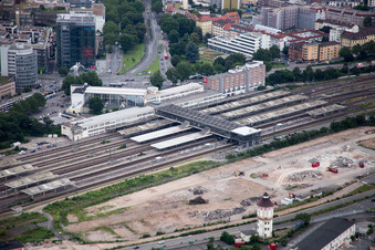 Hauptbahnhof im Ortsteil Weststadt in Heidelberg im Bundesland Baden-Württemberg, Deutschland