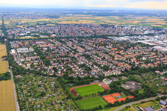 Steinhofweg von Osten im Ortsteil Pfaffengrund in Heidelberg im Bundesland Baden-Württemberg, Deutschland