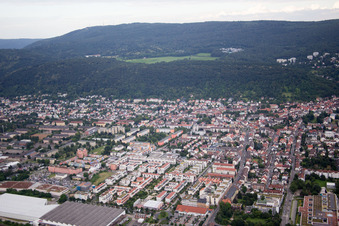 Schrägluftbild von Ortsteil Rohrbach in Heidelberg im Bundesland Baden-Württemberg, Deutschland