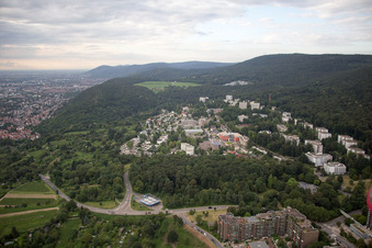 Boxberg von Süden in Heidelberg im Bundesland Baden-Württemberg, Deutschland