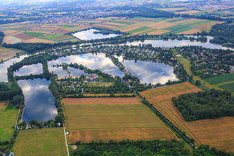 Naherholungsgebiet Blaue Adria von Osten in Altrip im Bundesland Rheinland-Pfalz, Deutschland
