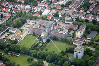 St. Marienkrankenhaus im Ortsteil Gartenstadt in Ludwigshafen am Rhein im Bundesland Rheinland-Pfalz, Deutschland