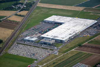 Rheingönheim, Großmarkt in Ludwigshafen am Rhein im Bundesland Rheinland-Pfalz, Deutschland