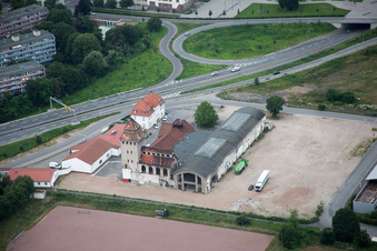 Drohnenbild von Worms im Bundesland Rheinland-Pfalz, Deutschland