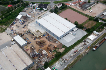 Worms im Bundesland Rheinland-Pfalz, Deutschland von einer Drohne aus