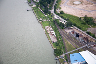 Worms im Bundesland Rheinland-Pfalz, Deutschland von oben gesehen