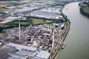 Luftaufnahme von Synthomer Deutschland in Worms im Bundesland Rheinland-Pfalz