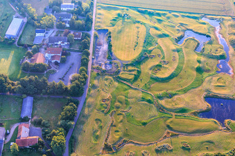 Golfplatz des Golfclub am Donnersberg e.V in Imsbach im Bundesland Rheinland-Pfalz, Deutschland von oben