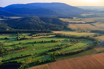 Golfplatz des Golfclub am Donnersberg e.V in Imsbach im Bundesland Rheinland-Pfalz, Deutschland von oben gesehen