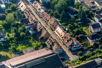 Altstadtbereich Scheuergasse in Zwingenberg im Bundesland Hessen, Deutschland