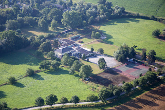 Ortsteil Auerbach in Bensheim im Bundesland Hessen, Deutschland aus der Luft betrachtet