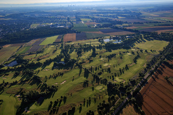 Luftbild von Gelände des Golfplatzes Golfpark Kurpfalz in Schifferstadt im Bundesland Rheinland-Pfalz, Deutschland