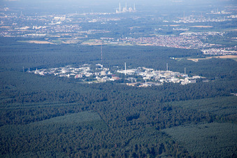 Luftbild von Leopoldshafen, KIT N in Eggenstein-Leopoldshafen im Bundesland Baden-Württemberg, Deutschland