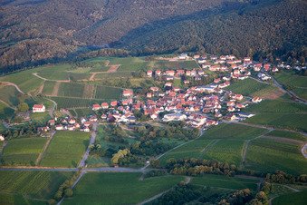 Ortsteil Gleiszellen in Gleiszellen-Gleishorbach im Bundesland Rheinland-Pfalz, Deutschland aus der Luft