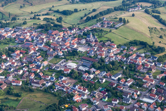 Dorfansicht in Martinshöhe im Bundesland Rheinland-Pfalz, Deutschland