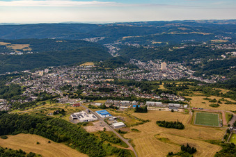 Ortsansicht der Edelsteinstadt Idar-Oberstein im Bundesland Rheinland-Pfalz, Deutschland