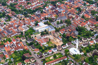 Neubaustelle in der Goethestr in Kandel im Bundesland Rheinland-Pfalz, Deutschland