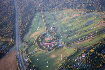 Golfclub Scheibenhardt im Ortsteil Beiertheim-Bulach in Karlsruhe im Bundesland Baden-Württemberg, Deutschland