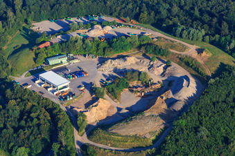 Luftbild von EBRD Deponie Bretten im Ortsteil Sprantal im Bundesland Baden-Württemberg, Deutschland