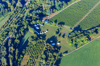 Pfadfinderlager auf dem  Pfadfinder Zeltplatz in Bruchsal im Bundesland Baden-Württemberg, Deutschland