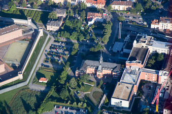 Fürst Stirum Klinik von Osten in Bruchsal im Bundesland Baden-Württemberg, Deutschland