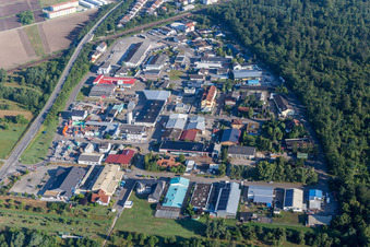Gewerbegebiet und Firmenansiedlung NO in Wiesental in Waghäusel im Bundesland Baden-Württemberg, Deutschland