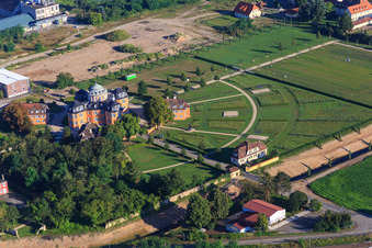 Schrägluftbild von Eremitage Waghäusel im Bundesland Baden-Württemberg, Deutschland