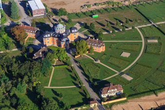Eremitage Waghäusel im Bundesland Baden-Württemberg, Deutschland aus der Luft