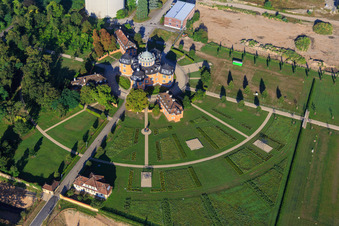 Eremitage Waghäusel im Bundesland Baden-Württemberg, Deutschland aus der Luft betrachtet