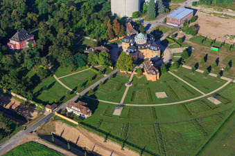 Drohnenbild von Eremitage Waghäusel im Bundesland Baden-Württemberg, Deutschland