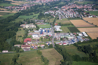 Billigheim, Gewerbegebiet Ost in Billigheim-Ingenheim im Bundesland Rheinland-Pfalz, Deutschland
