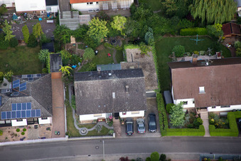 Ortsteil Billigheim in Billigheim-Ingenheim im Bundesland Rheinland-Pfalz, Deutschland von oben