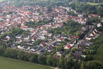 Billigheim-Ingenheim, Maxburgstr im Bundesland Rheinland-Pfalz, Deutschland von oben