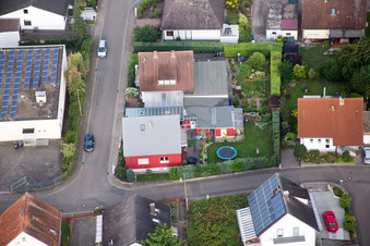 Ortsteil Billigheim in Billigheim-Ingenheim im Bundesland Rheinland-Pfalz, Deutschland von einer Drohne aus