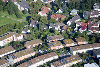 Ortsteil Hohenwettersbach in Karlsruhe im Bundesland Baden-Württemberg, Deutschland von der Drohne aus gesehen