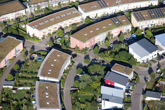 Luftaufnahme von Ortsteil Hohenwettersbach in Karlsruhe im Bundesland Baden-Württemberg, Deutschland