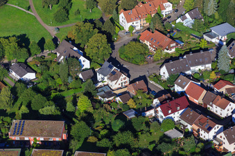 Luftbild von Neuer Weg im Ortsteil Hohenwettersbach in Karlsruhe im Bundesland Baden-Württemberg, Deutschland