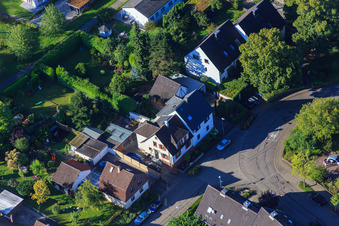 Luftaufnahme von Neuer Weg im Ortsteil Hohenwettersbach in Karlsruhe im Bundesland Baden-Württemberg, Deutschland