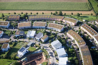 Ortsteil Hohenwettersbach in Karlsruhe im Bundesland Baden-Württemberg, Deutschland von oben