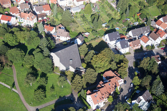 Ortsteil Hohenwettersbach in Karlsruhe im Bundesland Baden-Württemberg, Deutschland aus der Luft betrachtet