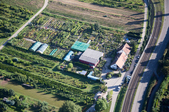 Luftbild von Ortsteil Durlach in Karlsruhe im Bundesland Baden-Württemberg, Deutschland