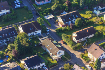 Siebenmannstr im Ortsteil Wolfartsweier in Karlsruhe im Bundesland Baden-Württemberg, Deutschland